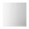 Podkład pod tort kwadratowy srebrny podkładka pod ciasto 25x25cm